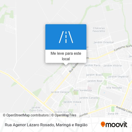 Rua Agenor Lázaro Rosado mapa