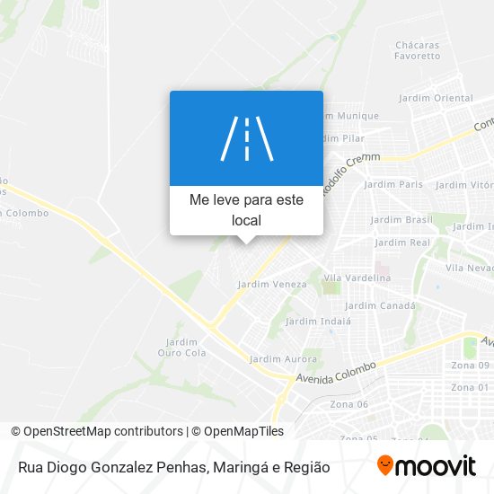 Rua Diogo Gonzalez Penhas mapa