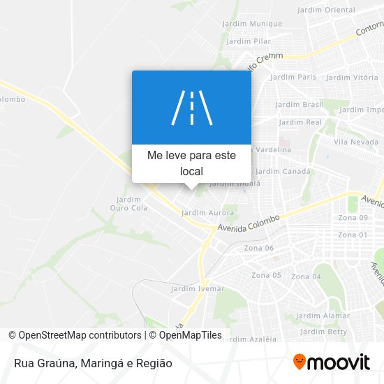 Rua Graúna mapa
