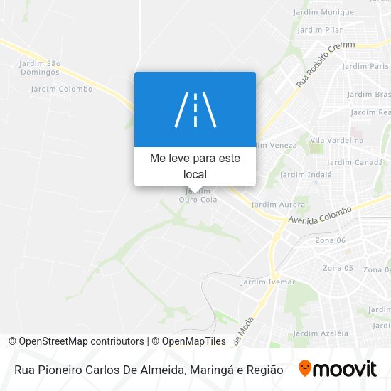 Rua Pioneiro Carlos De Almeida mapa