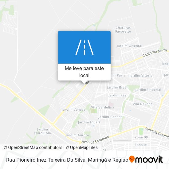 Rua Pioneiro Inez Teixeira Da Silva mapa