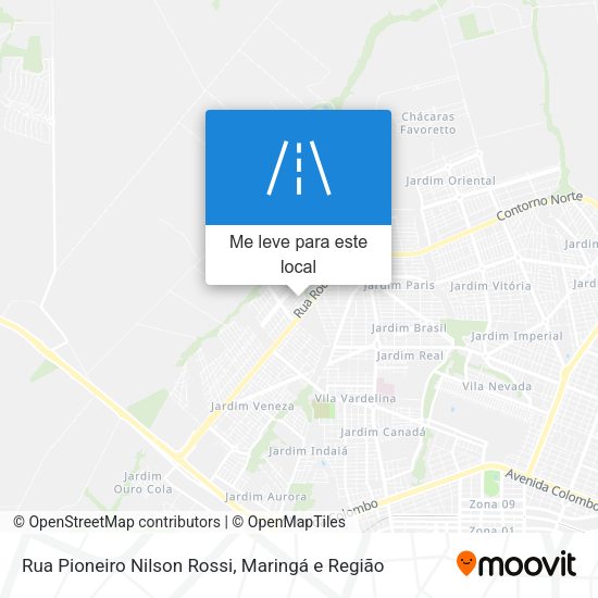 Rua Pioneiro Nilson Rossi mapa