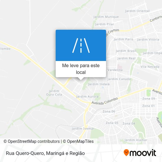 Rua Quero-Quero mapa
