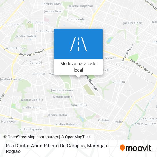 Rua Doutor Arion Ribeiro De Campos mapa