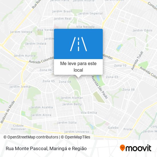 Rua Monte Pascoal mapa