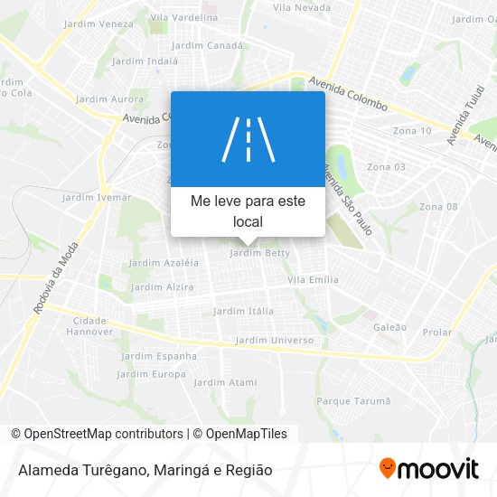 Alameda Turêgano mapa