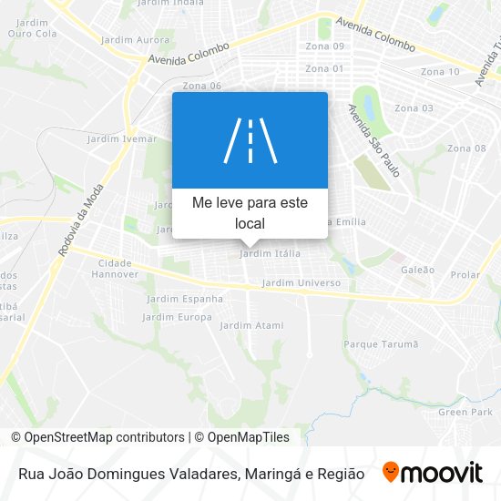 Rua João Domingues Valadares mapa
