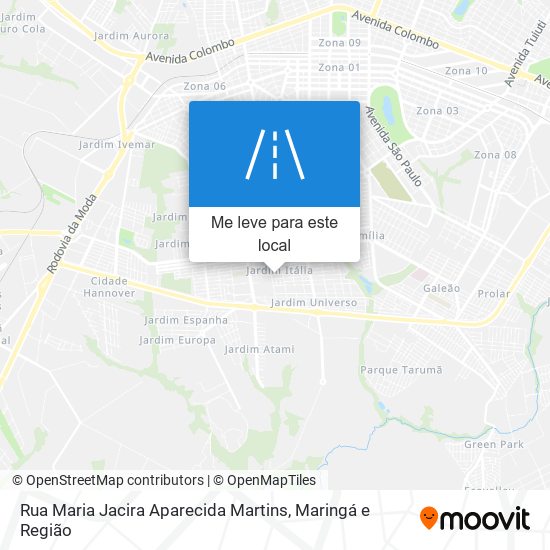 Rua Maria Jacira Aparecida Martins mapa