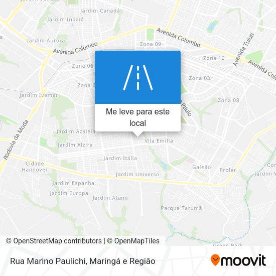 Rua Marino Paulichi mapa