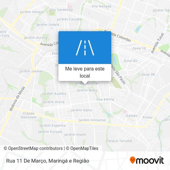 Rua 11 De Março mapa
