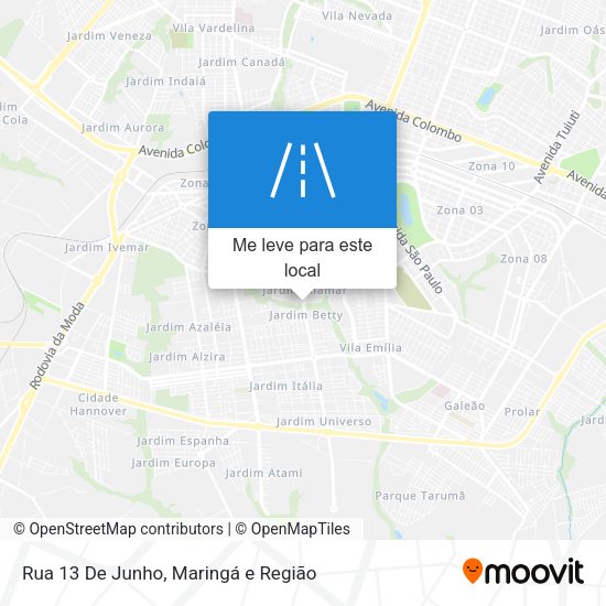 Rua 13 De Junho mapa