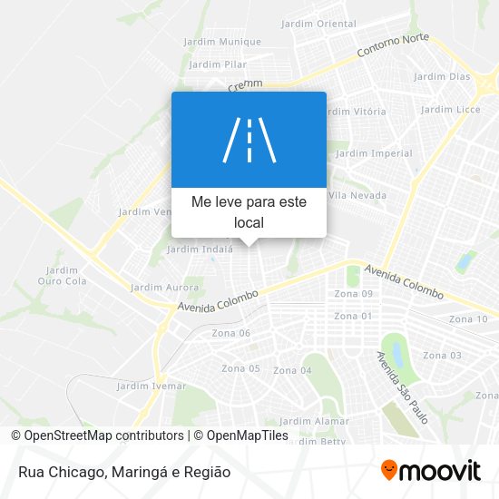 Rua Chicago mapa