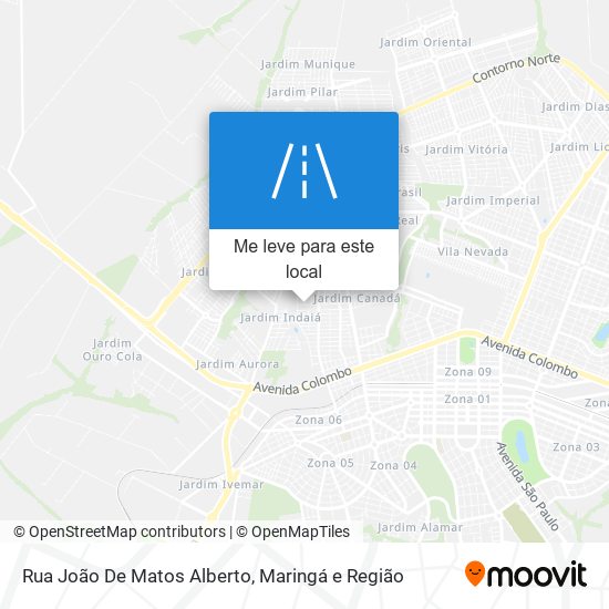 Rua João De Matos Alberto mapa