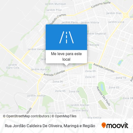 Rua Jordão Caldeira De Oliveira mapa