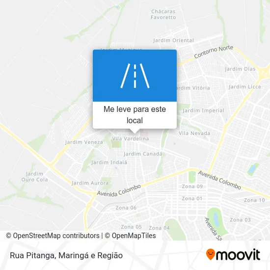 Rua Pitanga mapa