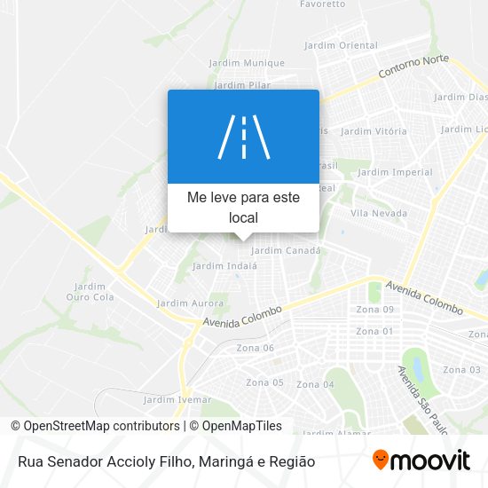 Rua Senador Accioly Filho mapa