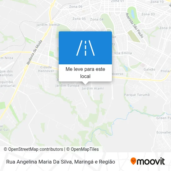 Rua Angelina Maria Da Silva mapa