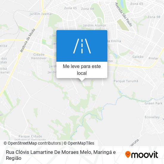 Rua Clóvis Lamartine De Moraes Melo mapa