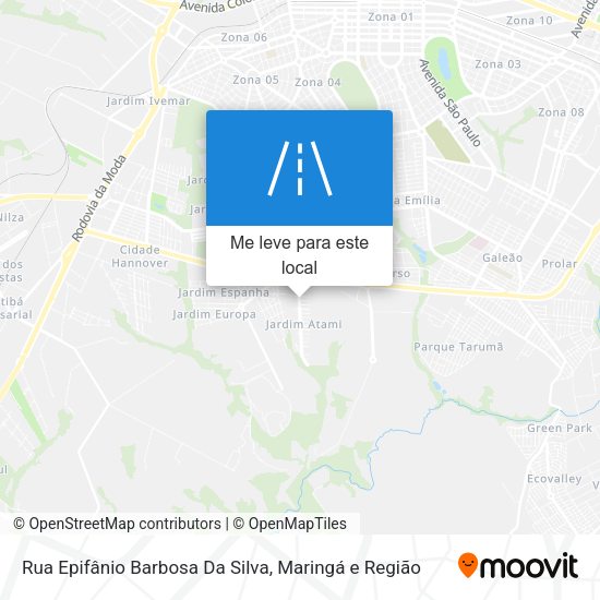 Rua Epifânio Barbosa Da Silva mapa