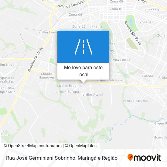 Rua José Germiniani Sobrinho mapa