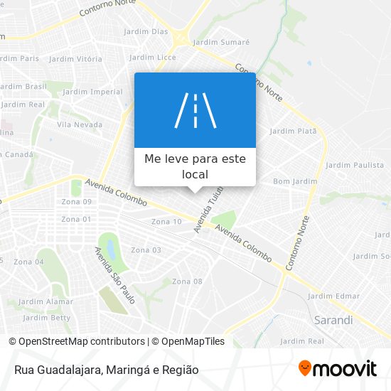 Rua Guadalajara mapa