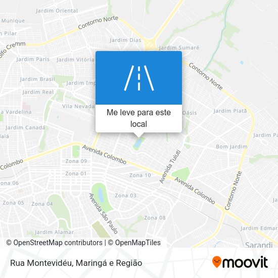 Rua Montevidéu mapa
