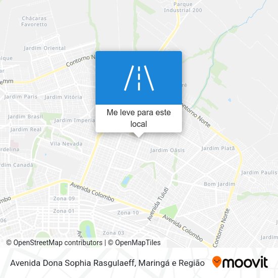 Avenida Dona Sophia Rasgulaeff mapa