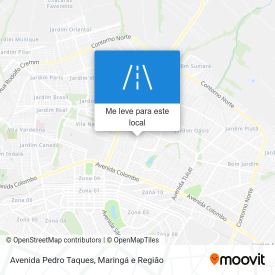 Avenida Pedro Taques mapa