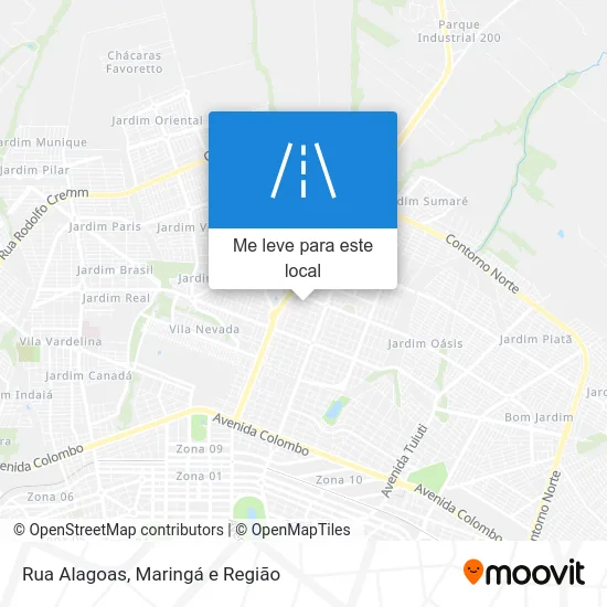 Rua Alagoas mapa