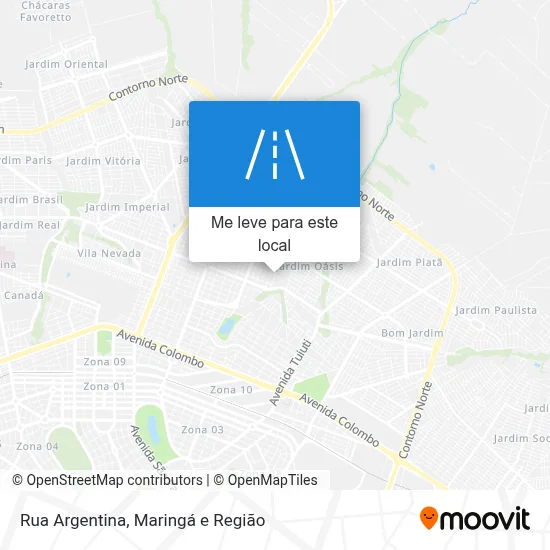 Rua Argentina mapa