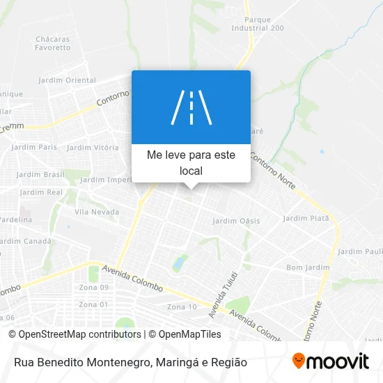 Rua Benedito Montenegro mapa