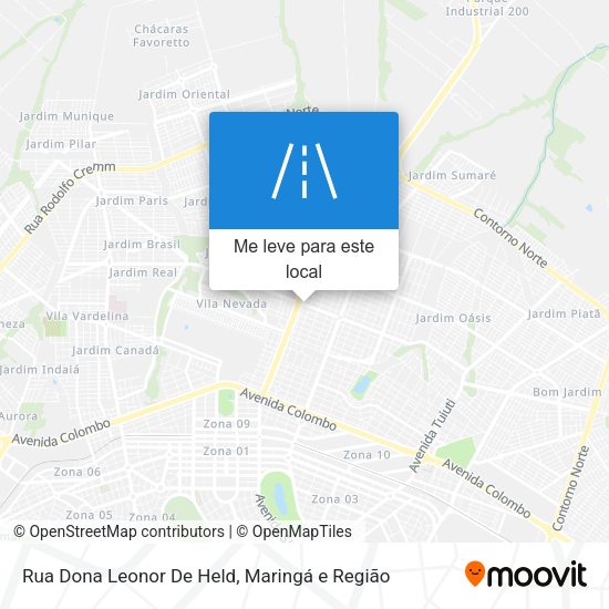 Rua Dona Leonor De Held mapa