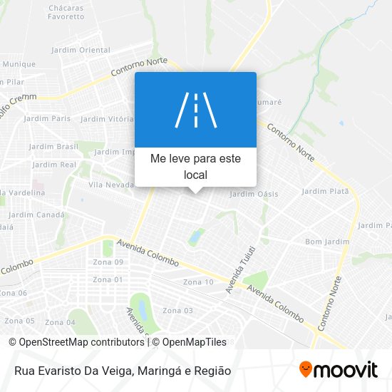 Rua Evaristo Da Veiga mapa
