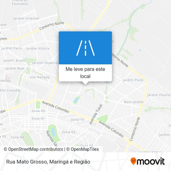 Rua Mato Grosso mapa