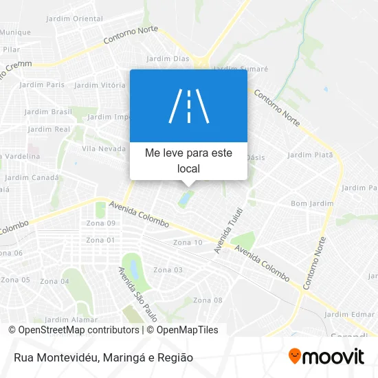 Rua Montevidéu mapa