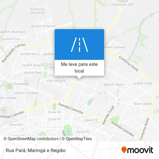 Rua Pará mapa