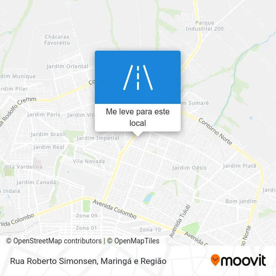 Rua Roberto Simonsen mapa