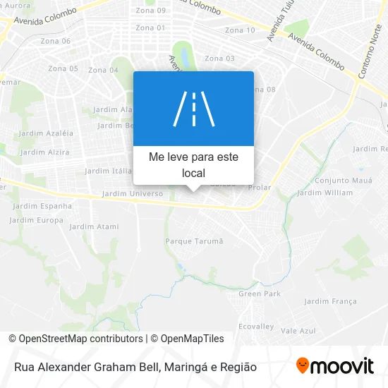 Rua Alexander Graham Bell mapa