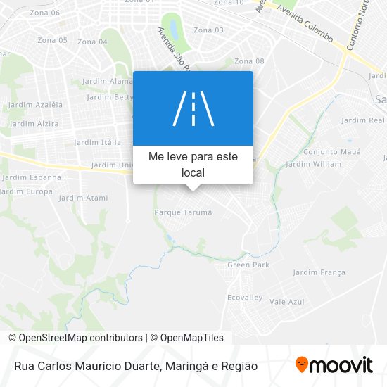 Rua Carlos Maurício Duarte mapa