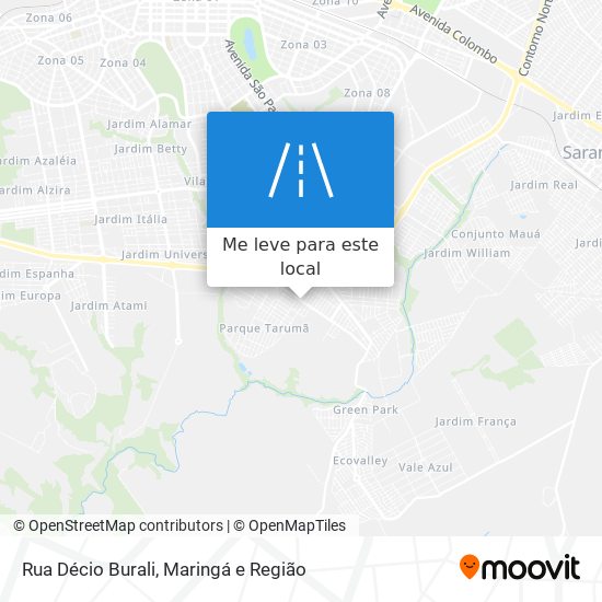 Rua Décio Burali mapa