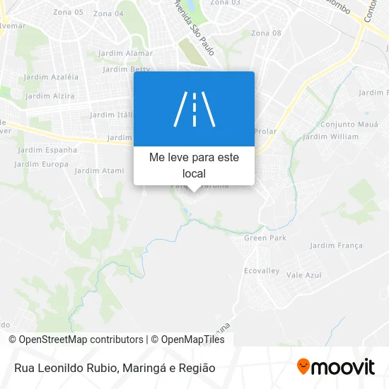 Rua Leonildo Rubio mapa