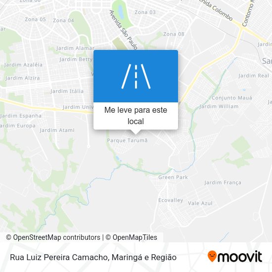 Rua Luiz Pereira Camacho mapa