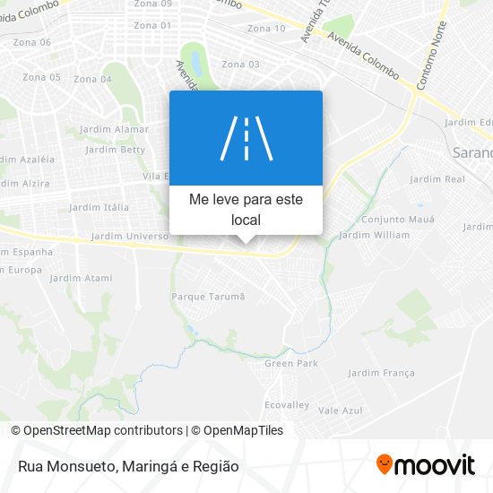 Rua Monsueto mapa