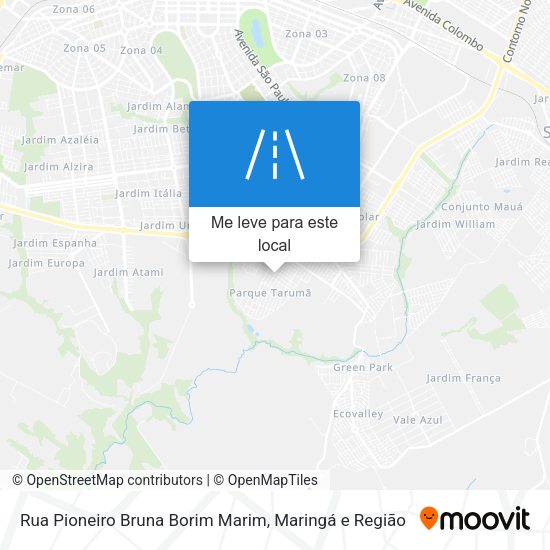 Rua Pioneiro Bruna Borim Marim mapa