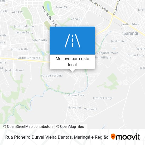 Rua Pioneiro Durval Vieira Dantas mapa