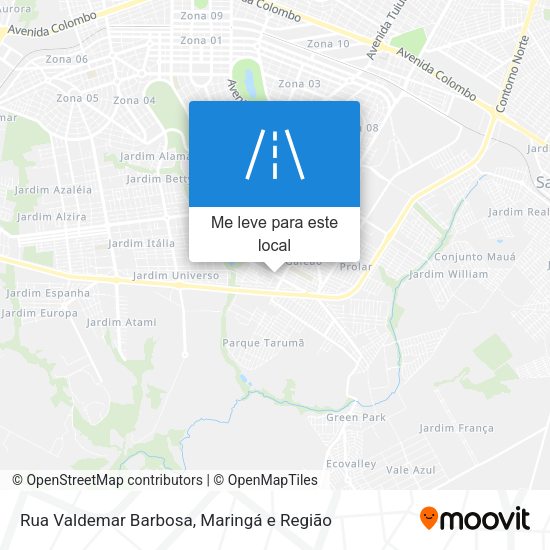 Rua Valdemar Barbosa mapa