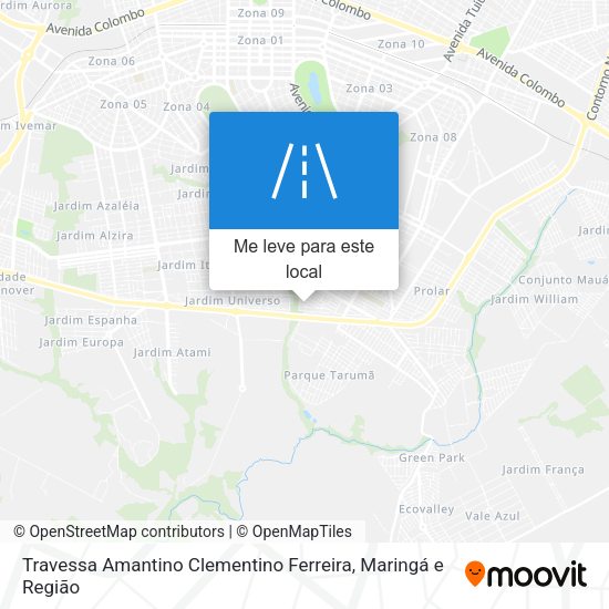 Travessa Amantino Clementino Ferreira mapa