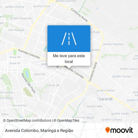 Avenida Colombo mapa