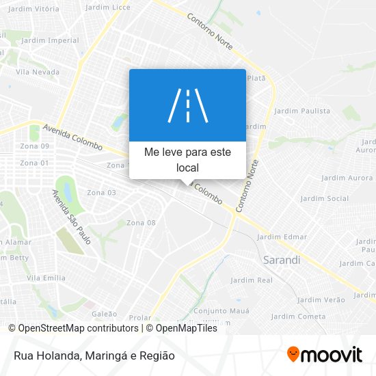 Rua Holanda mapa