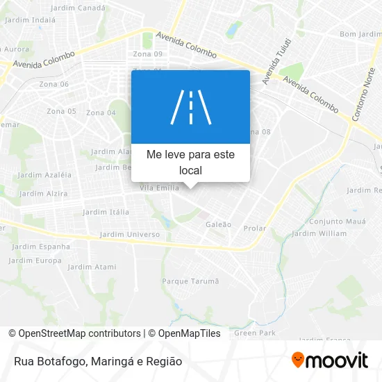 Rua Botafogo mapa